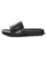 Papuci Barbati din piele naturala S11112 BLACK | ADVANCER