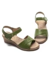 Sandale Dama din piele naturala 22002S GREEN | FORMAZIONE