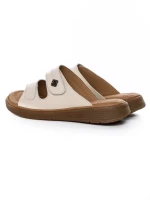 Papuci Dama din piele naturala 33173 CREAM | FORMAZIONE