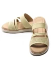 Papuci Dama din piele naturala 33191 YELLOW | FORMAZIONE
