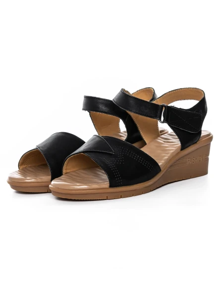 Sandale Dama cu Talpa Joasa 22002S Negru | Formazione » MeiMei.Ro