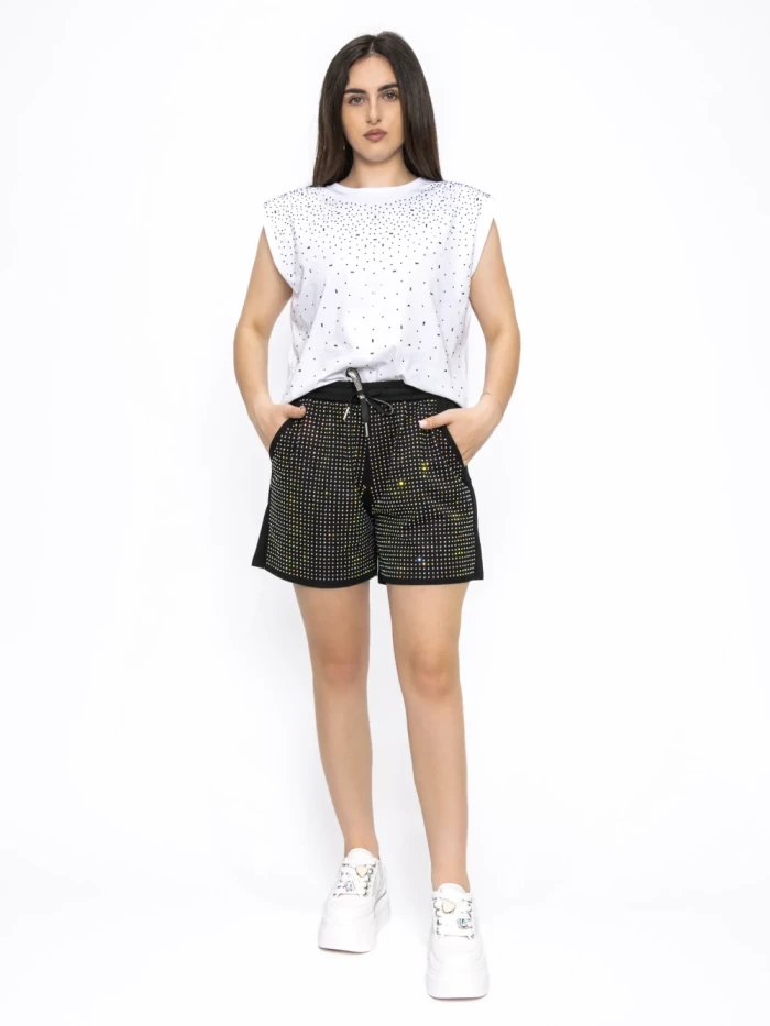 Pantaloni Scurti Dama WH-9398 NEGRU | KIKIRIKI