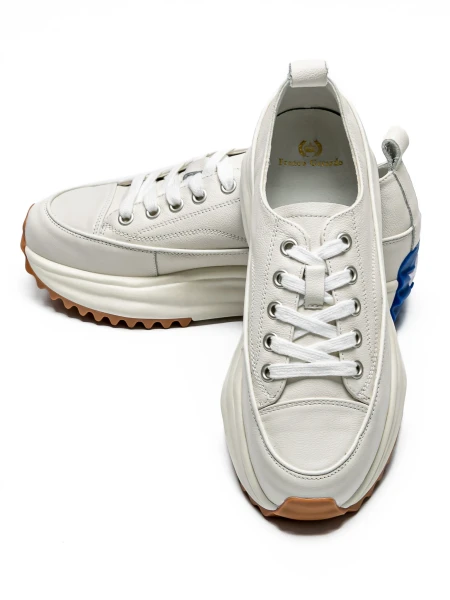 Pantofi Sport Dama din piele naturala 9529-2X Alb | Fra... » MeiMei.Ro
