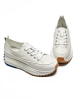 Pantofi Sport Dama din piele naturala 9529-2X Alb | Fra... » MeiMei.Ro