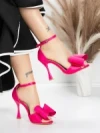 Sandale Dama cu Toc Subtire 5XKK16 ROSE | MEI