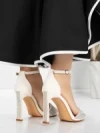 Sandale Dama cu Toc Subtire 5XKK19 BEIGE | MEI
