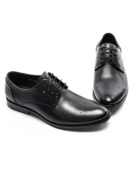 Pantofi Barbati din piele naturala Y006A-26F Negru (B22) Stephano