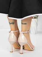 Sandale Dama cu Toc Subtire 5XKK13 NUDE | MEI