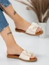 Papuci Dama cu Talpa Joasa 5PT9 BEIGE | MEI