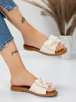 Papuci Dama cu Talpa Joasa 5PT9 BEIGE | MEI