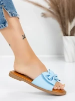Papuci Dama cu Talpa Joasa 5PT9 BLUE | MEI