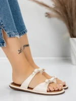 Papuci Dama cu Talpa Joasa J588-8 BEIGE | MEI