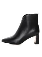 Botine Dama cu toc gros 2091-5-61A Negru » MeiMei.Ro