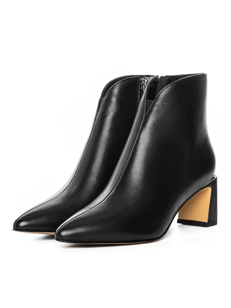 Botine Dama cu toc gros 2091-5-61A Negru » MeiMei.Ro