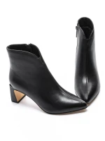 Botine Dama cu toc gros 2091-5-61A Negru » MeiMei.Ro