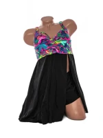 Costum de baie dama Y30220 FUCSIA-NEGRU | MEINA