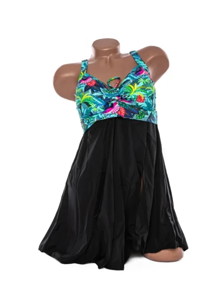 Costum de baie dama Y30220 VERDE-NEGRU | MEINA