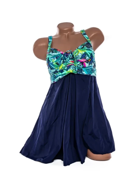 Costum de baie dama Y30220 VERDE-BLEUMARIN | MEINA