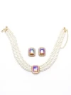 Set Colier + Cercei CLR011 ROZ | MEI