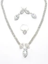Set Colier + Cercei CLR012 ARGINTIU | MEI