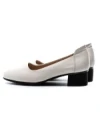 Pantofi cu Toc gros 5261 Crem | Formazione