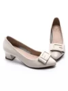 Pantofi cu Toc gros 611706 Crem | Formazione