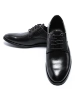 Pantofi Barbati din piele naturala Y006A-10A Negru | Stephano