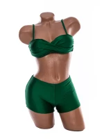 Costum de Baie Dama 2 Piese A2045 Roz » MeiMei.Ro