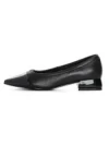 Pantofi cu Toc gros D26-103 Negru | Formazione