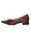 Pantofi cu Toc gros D26-103 Visiniu | Formazione