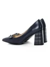 Pantofi cu Toc gros K4321-3667B Albastru Jose Simon