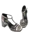 Sandale Dama cu Toc gros K835-02C Guncolor Jose Simon