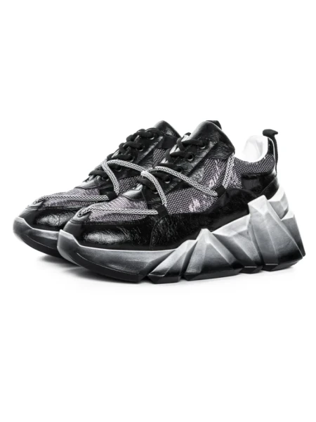 Pantofi Sport Dama cu Platforma M0182-104 Negru Seniorah