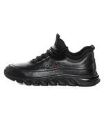 Pantofi Sport Barbati din piele naturala M01902 Negru (L10) Franco Gerardo