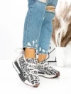 Pantofi Sport Dama din piele naturala 5WZ15 LEOPARD PRINT | PANTOFUL