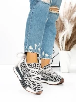 Pantofi Sport Dama din piele naturala 5WZ15 LEOPARD PRINT | PANTOFUL