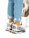 Pantofi Sport Dama din piele naturala 5WZ15 LEOPARD PRINT | PANTOFUL