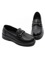 Pantofi Casual Dama din piele naturala N750 BLACK | ADVANCER