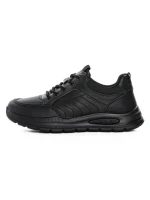 Pantofi Sport Barbati din piele naturala 52701 BLACK | ADVANCER
