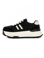 Pantofi Sport Dama din piele naturala Y6306 BLACK | ADVANCER