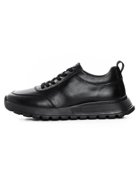 Pantofi Sport Barbati din piele naturala 88866 BLACK | ADVANCER