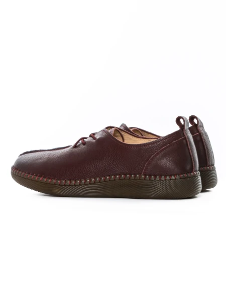 Pantofi Casual Dama din piele naturala SC9520 Visiniu |... » MeiMei.Ro