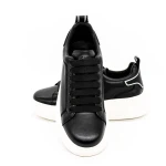 Pantofi Sport Barbati din piele naturala 3221 Negru-Alb... » MeiMei.Ro
