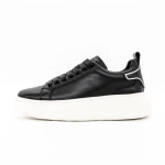 Pantofi Sport Barbati din piele naturala 3221 Negru-Alb... » MeiMei.Ro