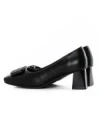 Pantofi cu toc din piele naturala TP2377-2 BLACK | ADVANCER