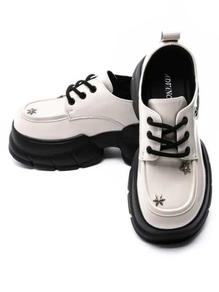 Pantofi Casual Dama din piele naturala TP9323-5 CREAM | ADVANCER