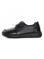 Pantofi Casual Dama din piele naturala KM327 BLACK | FORMAZIONE