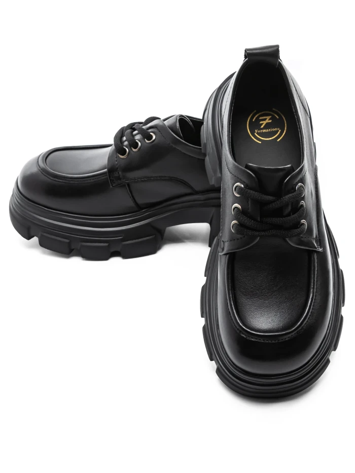 Pantofi Casual Dama din piele naturala KM1606 Negru | F... » MeiMei.Ro