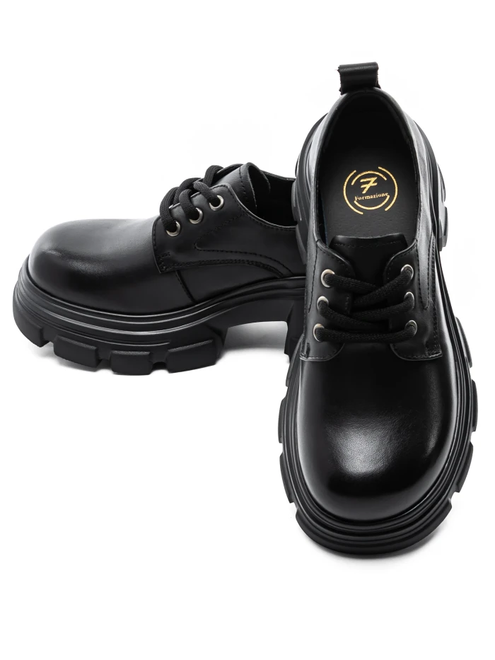 Pantofi Casual Dama din piele naturala KM1607 Negru | F... » MeiMei.Ro