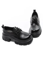 Pantofi Casual Dama din piele naturala KM1607 Negru | F... » MeiMei.Ro